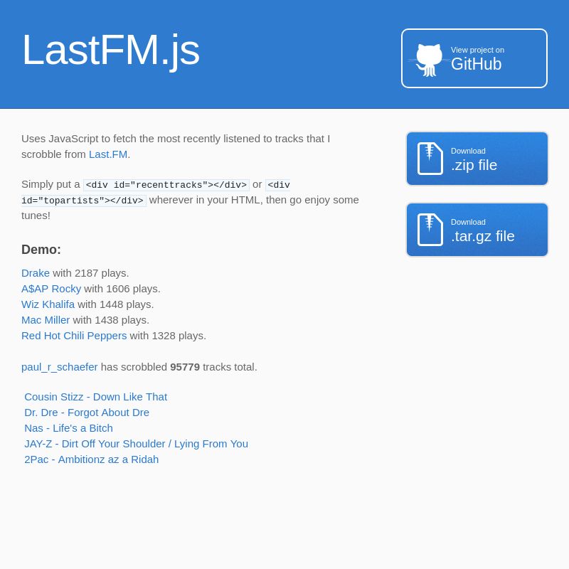 LastFM.js